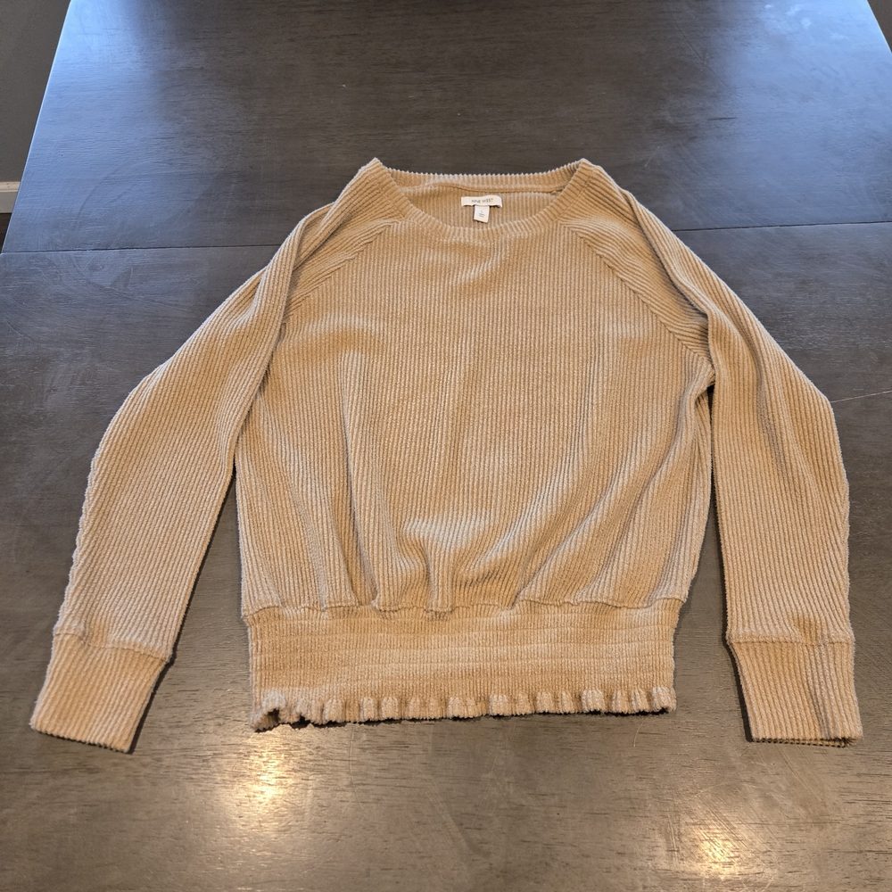 Nine West Beige Crew Neck Sweater
